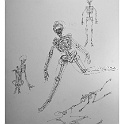 25-skizzen-skelette-1974