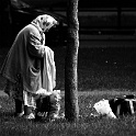 DSC 8902-2007-05-25  obdachlose - sie sah ich mehrere jahre an verschiedenen plätzen - hier in der südstadt 25.05.2007