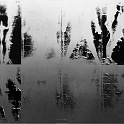 o9c 1980 repro  fotoserie 1980 self - 2 lithfilm-repros leicht verschoben = relief-effekt - repro von fotopapier : analog 1980, dunkelkammer experimente