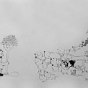 07-zeichnung-hunde-1963  repro mit digitalkamera von zeichnung