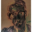 selbstportrait-berlin1964  artfragmente repros mit digitalkamera : art, artfragmente, zeichnung-malerei