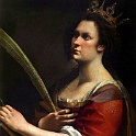 Artemisia Gentileschi - St Catherine of Alexandria WGA8560  Artemisia  Gentileschi  Santa Caterina di Alessandria 1618-1619
