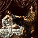 Joseph and Potiphars Wife Artemisia Gentileschi 1622-23  Artemisia Gentileschi Giuseppe e la moglie di Putifarre 1622-1623